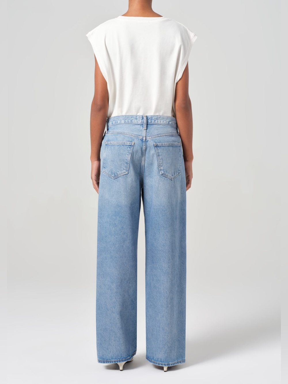 AGOLDE Low Slung Baggy 30.5 Jeans Libertine Size 27 NWOT Distressed - Picture 2 of 9